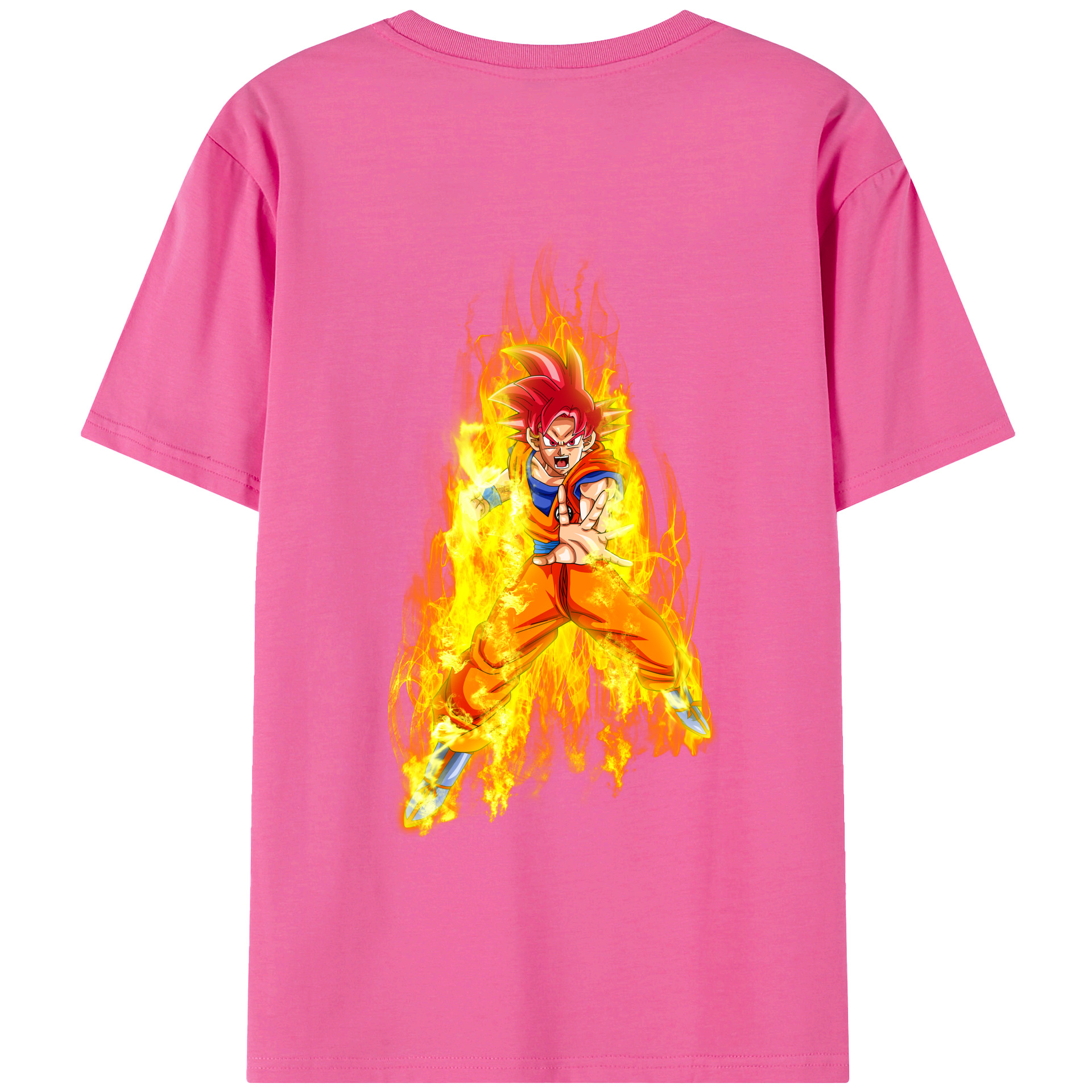 （画像用） ドラゴンボール 孫悟空（そん ごくう）Son Goku カカロット DRAGON BALL Kakarotto レディース半袖Tシャツ(バックプリント)